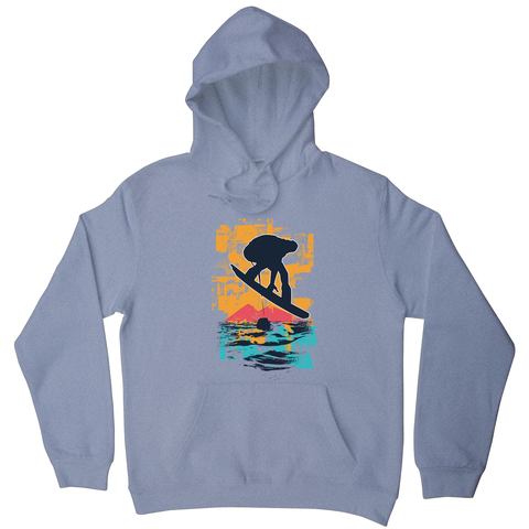 Sunset snowboarder hoodie - Graphic Gear