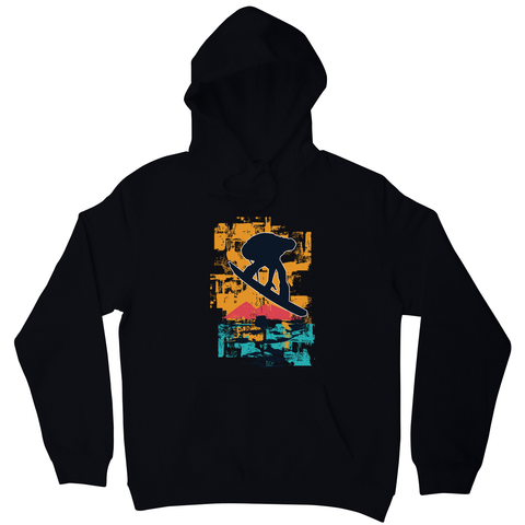 Sunset snowboarder hoodie - Graphic Gear