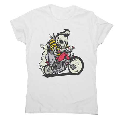 Outlaw skeleton bike rider women's t-shirt - Graphic Gear