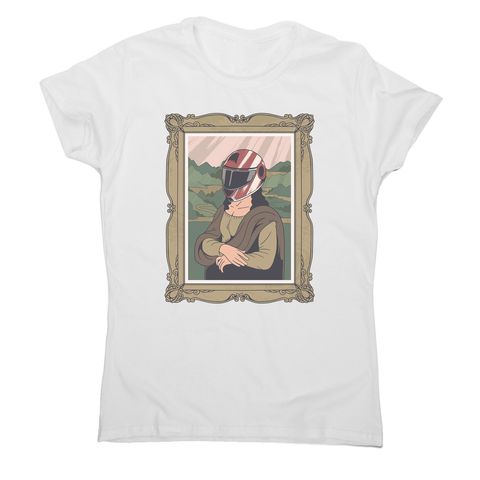 Mona lisa helmet women's t-shirt - Graphic Gear