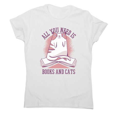 Book cat quote women's t-shirt - Graphic Gear