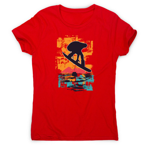 Sunset snowboarder women's t-shirt - Graphic Gear