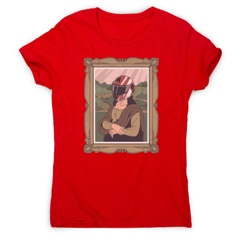 Mona lisa helmet women's t-shirt - Graphic Gear