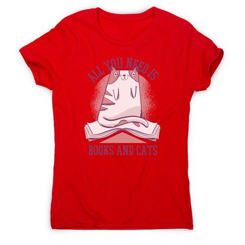 Book cat quote women's t-shirt - Graphic Gear