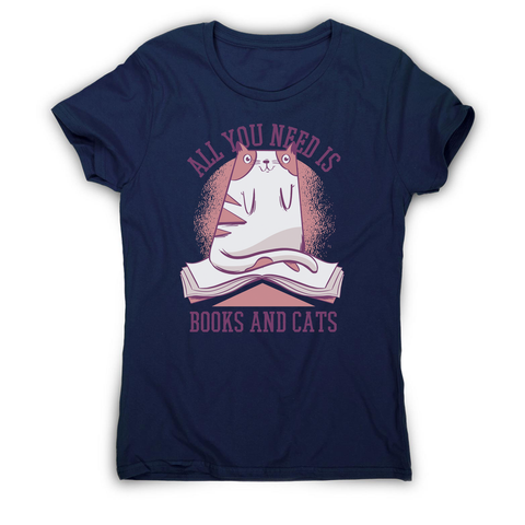 Book cat quote women's t-shirt - Graphic Gear