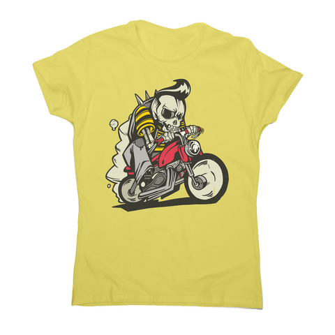 Outlaw skeleton bike rider women's t-shirt - Graphic Gear