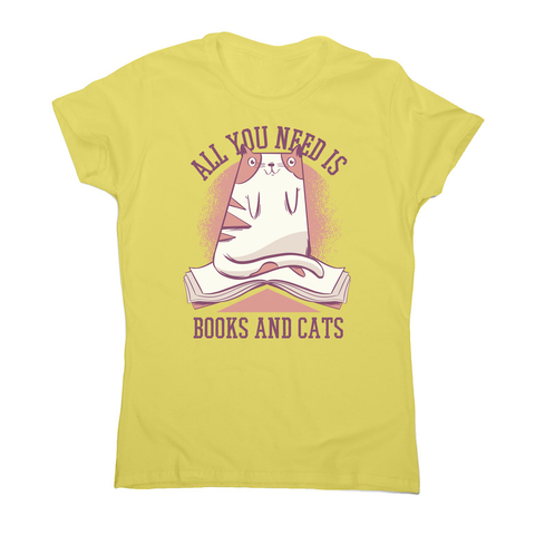 Book cat quote women's t-shirt - Graphic Gear