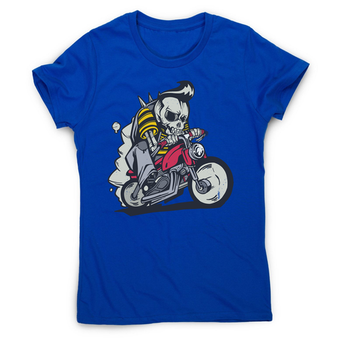 Outlaw skeleton bike rider women's t-shirt - Graphic Gear