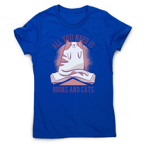 Book cat quote women's t-shirt - Graphic Gear