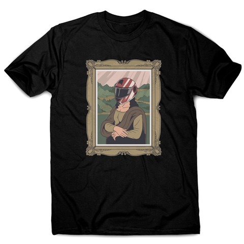 Mona lisa helmet men's t-shirt - Graphic Gear