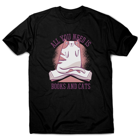 Book cat quote men's t-shirt - Graphic Gear