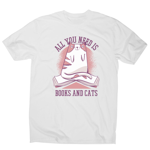Book cat quote men's t-shirt - Graphic Gear