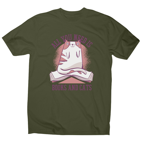 Book cat quote men's t-shirt - Graphic Gear