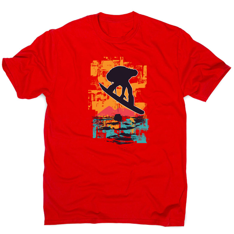Sunset snowboarder men's t-shirt - Graphic Gear