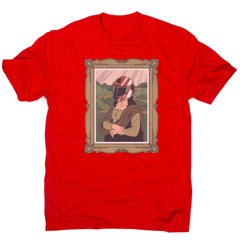 Mona lisa helmet men's t-shirt - Graphic Gear