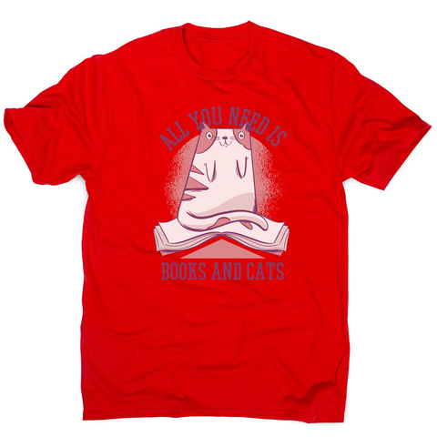 Book cat quote men's t-shirt - Graphic Gear