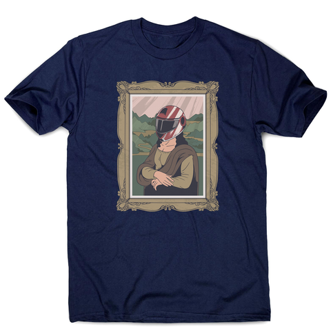 Mona lisa helmet men's t-shirt - Graphic Gear