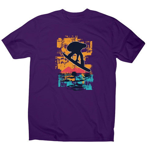Sunset snowboarder men's t-shirt - Graphic Gear