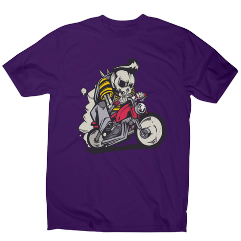 Outlaw skeleton bike rider men's t-shirt - Graphic Gear