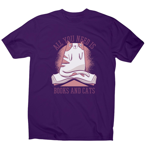 Book cat quote men's t-shirt - Graphic Gear