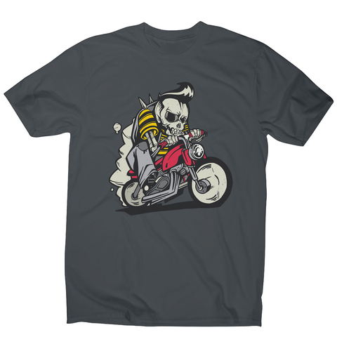 Outlaw skeleton bike rider men's t-shirt - Graphic Gear