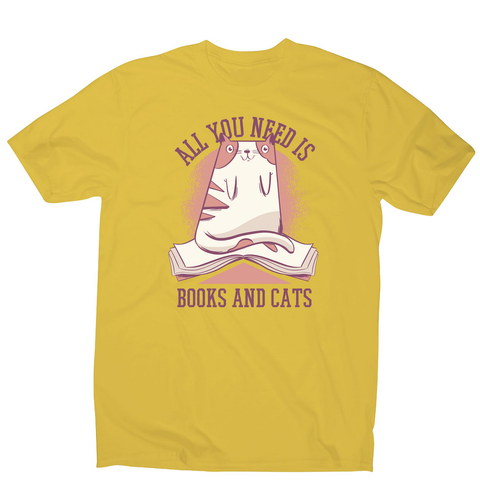Book cat quote men's t-shirt - Graphic Gear