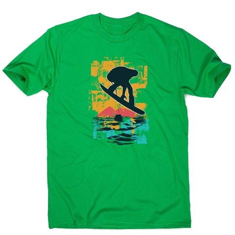 Sunset snowboarder men's t-shirt - Graphic Gear