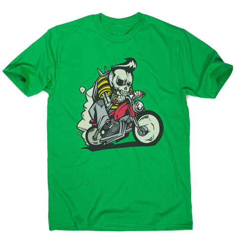 Outlaw skeleton bike rider men's t-shirt - Graphic Gear