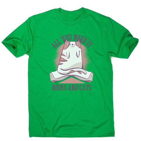 Book cat quote men's t-shirt - Graphic Gear