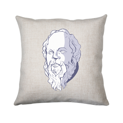 Socrates cushion cover pillowcase linen home decor - Graphic Gear