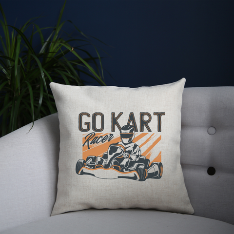 Go kart racer cushion cover pillowcase linen home decor - Graphic Gear