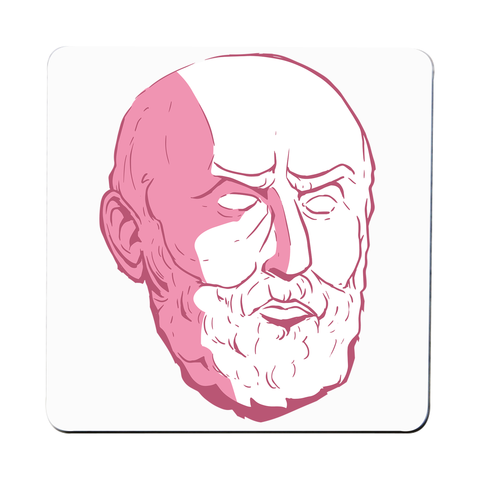 Epictetus head coaster drink mat - Graphic Gear