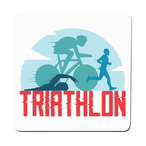 Triahtlon sports coaster drink mat - Graphic Gear