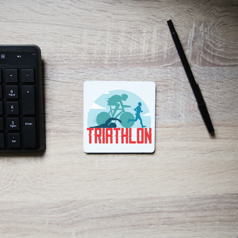 Triahtlon sports coaster drink mat - Graphic Gear