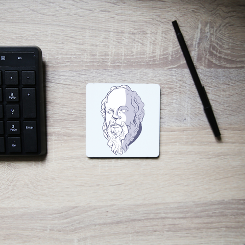 Socrates coaster drink mat - Graphic Gear