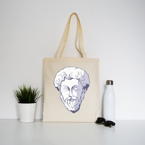 Marcus aurelius tote bag canvas shopping - Graphic Gear