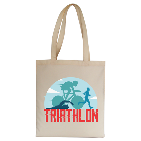 Triahtlon sports tote bag canvas shopping - Graphic Gear