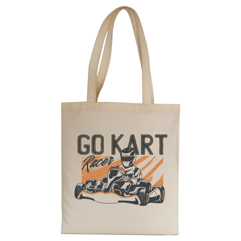 Go kart racer tote bag canvas shopping - Graphic Gear