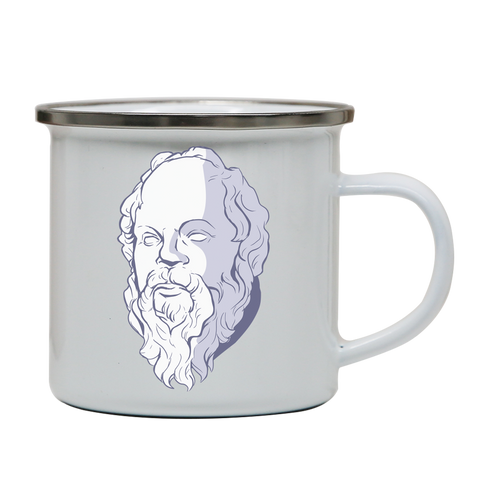 Socrates enamel camping mug outdoor cup colors - Graphic Gear