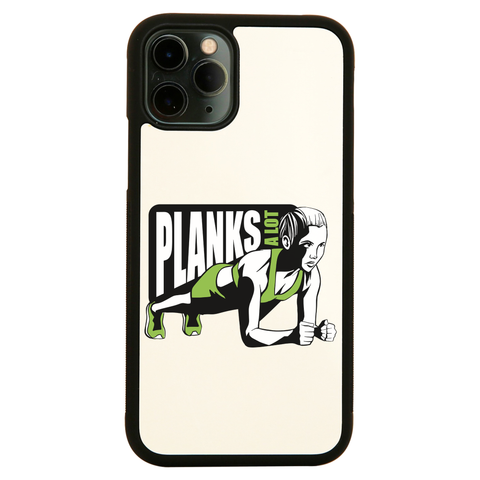 Plank girl quote iPhone case cover 11 11Pro Max XS XR X - Graphic Gear