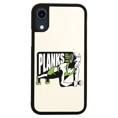 Plank girl quote iPhone case cover 11 11Pro Max XS XR X - Graphic Gear