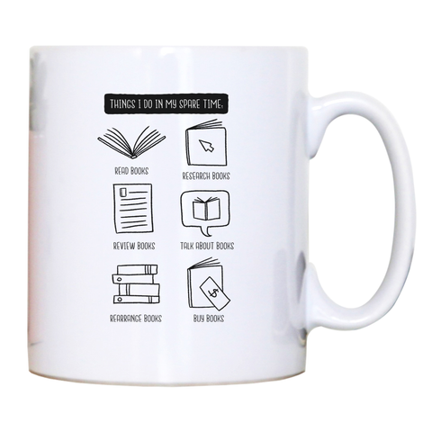 Books lover mug coffee tea cup - Graphic Gear