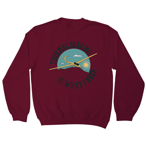Sailplane quote sweatshirt - Graphic Gear