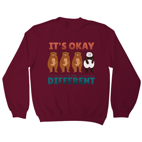 Different bears quote sweatshirt - Graphic Gear