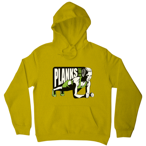 Plank girl quote hoodie - Graphic Gear
