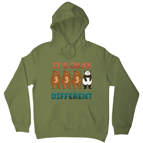 Different bears quote hoodie - Graphic Gear