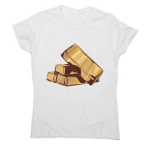 Gold bars women's t-shirt - Graphic Gear