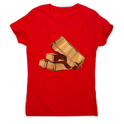 Gold bars women's t-shirt - Graphic Gear