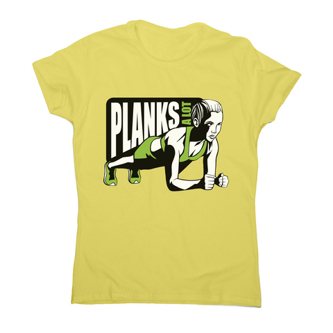 Plank girl quote women's t-shirt - Graphic Gear