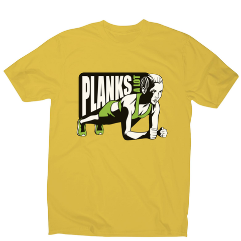 Plank girl quote men's t-shirt - Graphic Gear
